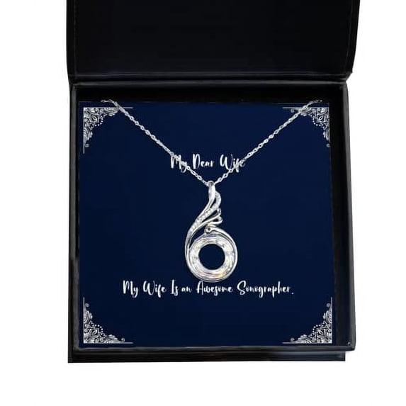 amangny Inspire Wife, My Wife is an Awesome Sonographer, Perfect Rising Phoenix Necklace for from Husband