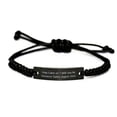 thumbnail image 1 of amangny Keep Calm or I Will Use My. Insurance Sales Agent Black Rope Bracelet, U, 1 of 1