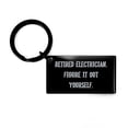 thumbnail image 1 of amangny Love Electrician Gifts, Retired Electrician. Figure It Out Yourself, Electrician Keychain From Boss, Black Keyring For Men Women, Present, Electrician present, 1 of 1