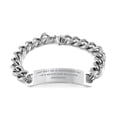 thumbnail image 1 of amangny Love Musician Cuban Chain Bracelet, I May Not Be a Superhero but I'm a Musician So, Present for Friends, Reusable from Coworkers, 1 of 3