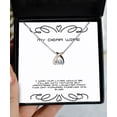 thumbnail image 1 of amangny Love Wife, I Wish Our Lives Would be Filled with Nothing but Happiness and, Nice Wishbone Dancing Necklace for Wife from Husband, 1 of 6