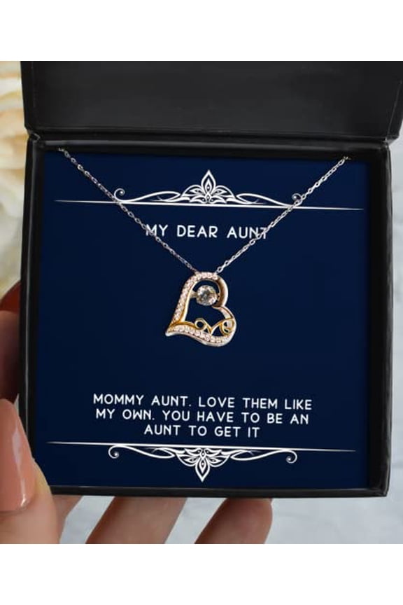 Mommy Aunt. Love Them Like My Own. You Have to Be an Aunt to Get It Aunt Love Dancing Necklace, Joke Aunt Gifts, for