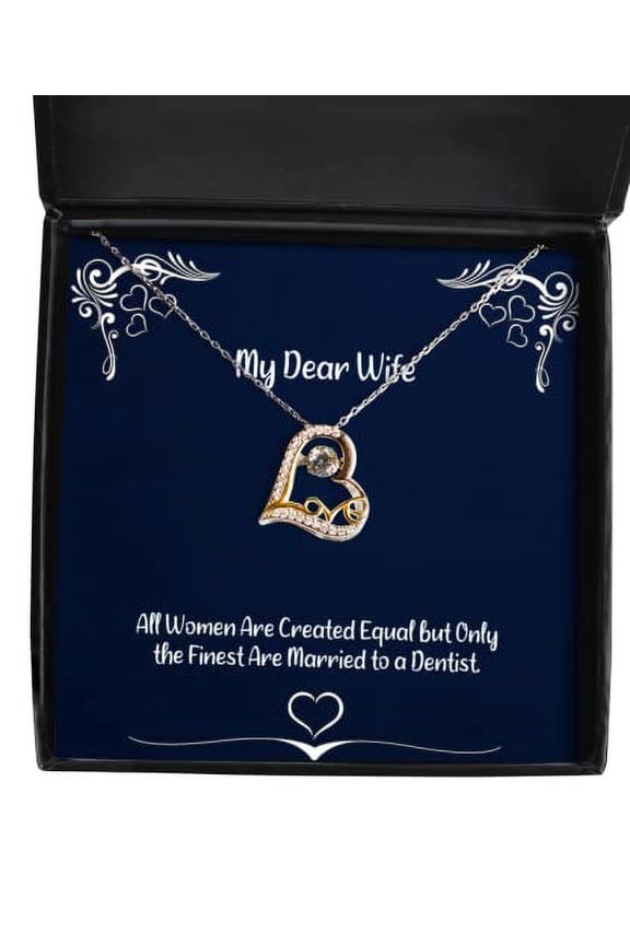 Motivational Wife Gifts, All Women are Created Equal but Only The Finest, Inspirational Holiday Love Dancing Necklace from Wife, Holiday Necklace, Love Necklace, Gift for Love,