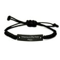 thumbnail image 1 of amangny Nice Antiquing Black Rope Bracelet, Antiquing is My Happy Place, Beautiful Gifts for Men Women, 1 of 1