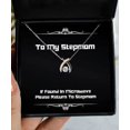 thumbnail image 1 of amangny Nice Stepmom Wishbone Dancing Necklace, If Found in Microwave Please Return to [B[], Present for Mother, Cheap Gifts from Son Daughter, 1 of 5