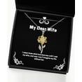 thumbnail image 1 of amangny Nice Wife Gifts, I Never Knew What True Love was Until I met My Wife, and, Cute Sunflower Pendant Necklace for Wife from Husband, Wedding Gift, Wedding Present, St, Nd Anniversary, 1 of 5