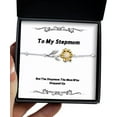 thumbnail image 1 of amangny Not The Stepmom, The Mom Who Stepped Up Sunflower Bracelet, Stepmom Present from Son Daughter, Fancy for Mom, 1 of 5