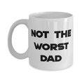 thumbnail image 1 of amangny Not The Worst Dad 15oz Mug, Daddy Cup, Perfect Gifts For Daddy from Son, Fathers day mug, Gift for dad, Dad mug, Father mug, 1 of 2
