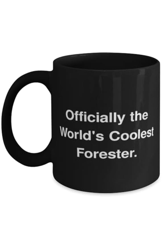 Officially the World's Coolest Forester. 15oz Mug, Forester Cup, Fun Gifts For Forester from Friends