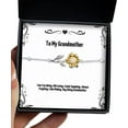 thumbnail image 1 of amangny Perfect Grandmother Gifts, I Am Toy Giving, Kid Loving, Candy Supplying, Always, Funny Sunflower Bracelet for Grandmom from Grandchild, 1 of 5
