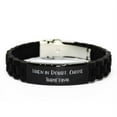 thumbnail image 1 of amangny Perfect Thrifting, When in Doubt, Choose Thrifting, Holiday Black Glidelock Clasp Bracelet for Thrifting, 1 of 1