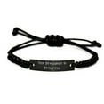 thumbnail image 1 of amangny Perfect Vice President Black Rope Bracelet, Vice President in Progress, Present for Colleagues, Epic Gifts from Colleagues, 1 of 1