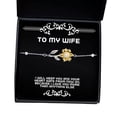 thumbnail image 1 of amangny Reusable Wife Sunflower Bracelet, I Will Keep You and Your Heart Safe from Now on, Because I Love You, Funny for Wife, Holiday, 1 of 5