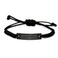 thumbnail image 1 of amangny Sarcastic Stepfather, Even Though We Don't Share Genes Or The Same Last Name, You're, Special Holiday Black Rope Bracelet from Dad, 1 of 1