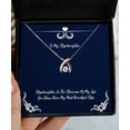 thumbnail image 1 of amangny Stepdaughter Gifts for Daughter, Stepdaughter in The Staircase of My Life, Brilliant Stepdaughter Wishbone Dancing Necklace, from Father, 1 of 5