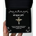 thumbnail image 1 of amangny The Only Thing More Badass Than a Personal Trainer is a Personal Trainer's Wife. Cross Dancing Necklace, Wife, Epic Gifts for Wife, 1 of 5