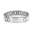 thumbnail image 1 of amangny Trust Me I'm an Awesome Forester. Ladder Bracelet, Forester Present from Coworkers, Inappropriate Engraved Bracelet for Colleagues, 1 of 3