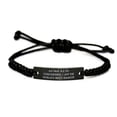 thumbnail image 1 of amangny Unique Idea Dancer Black Rope Bracelet, As Far as I'm Concerned, I Am The World's Best Dancer, Brilliant for Friends, Holiday, 1 of 1