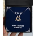 thumbnail image 1 of amangny Unique Wife Gifts, My Wife is an Awesome Neurosurgeon, New Love Dancing Necklace for from Husband, 1 of 5