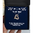 thumbnail image 1 of amangny Unique Wife Love Dancing Necklace, The Only Thing More Badass Than a Drug Counselor, Gifts for Wife, Present from Husband, Jewelry for Wife, 1 of 6