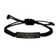 thumbnail image 1 of amangny Useful Hula Hooping, Don't Talk to Me. I'm Hula Hooping, Hula Hooping Black Rope Bracelet from, 1 of 1