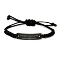 thumbnail image 1 of amangny Welder for Friends, Keep Calm and Let The Welder Handle, Inappropriate Welder Black Rope Bracelet, Engraved Bracelet from Colleagues, 1 of 1