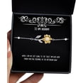 thumbnail image 1 of amangny When I Say, I'm Just Going to The Toilet My Kids Hear Family Meeting Assemble in The! Mommy Sunflower Bracelet, Gag Mommy Gifts, for Mom, 1 of 5