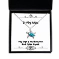 thumbnail image 1 of amangny Wife for, My Wife is an Awesome Real Estate Agent, Cute Wife Opal Turtle Necklace, Jewelry from Husband, 1 of 6