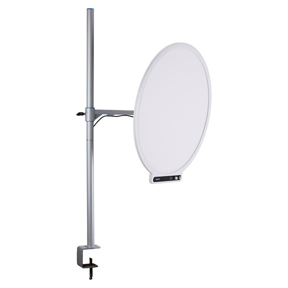 amaran Verge Max 22" 60W Bi-Color Circular LED Light Panel, White - Includes Desk Clamp Stand with a 360deg Swing Mounting Arm and 180deg Pan & Tilt Control