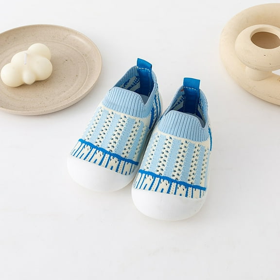 Wancir Baby First-Walking Shoes 1-4 Years Kid Shoes Trainers Toddler Infant Boys Girls Soft Sole Non Slip Cotton Canvas Mesh Breathable Lightweight