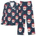 thumbnail image 1 of Wancir Christmas Pajamas Set Long Sleeve Womens Button Down Sleepwear Two Piece Nightwear Soft Pj Lounge Sets S-XXL, 1 of 4