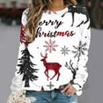 Wancir Christmas Shirts for Women 2024 Cute Xmas 3D Graphic Sweatshirt