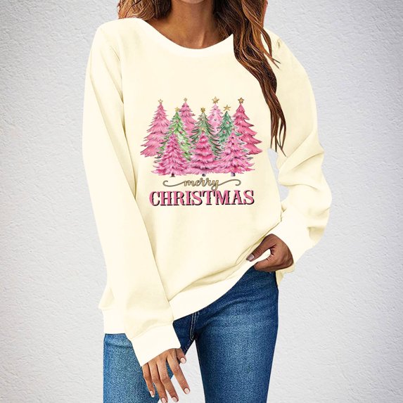 Wancir Fall Clothes Women,Women Casual Plus Size Long Sleeved Round Neck T-Shirt Top Going Out Clothes