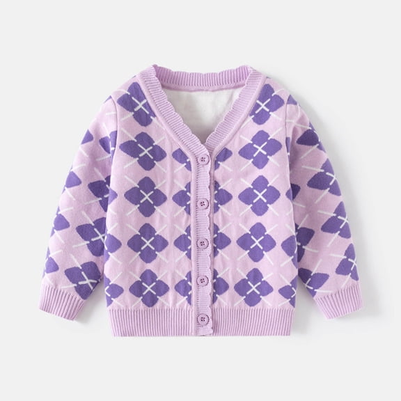 Wancir Girl's Colorful Crochet Button Cardigans Hollow Out Long Sleeve V Neck Knit Cardigan Sweaters
