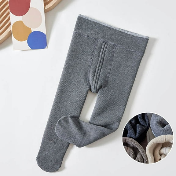 Wancir Girls Fleece Lined Leggings, Toddler Winter Warm Pants, High Waisted Soft Stretch Kids Thermal Tights