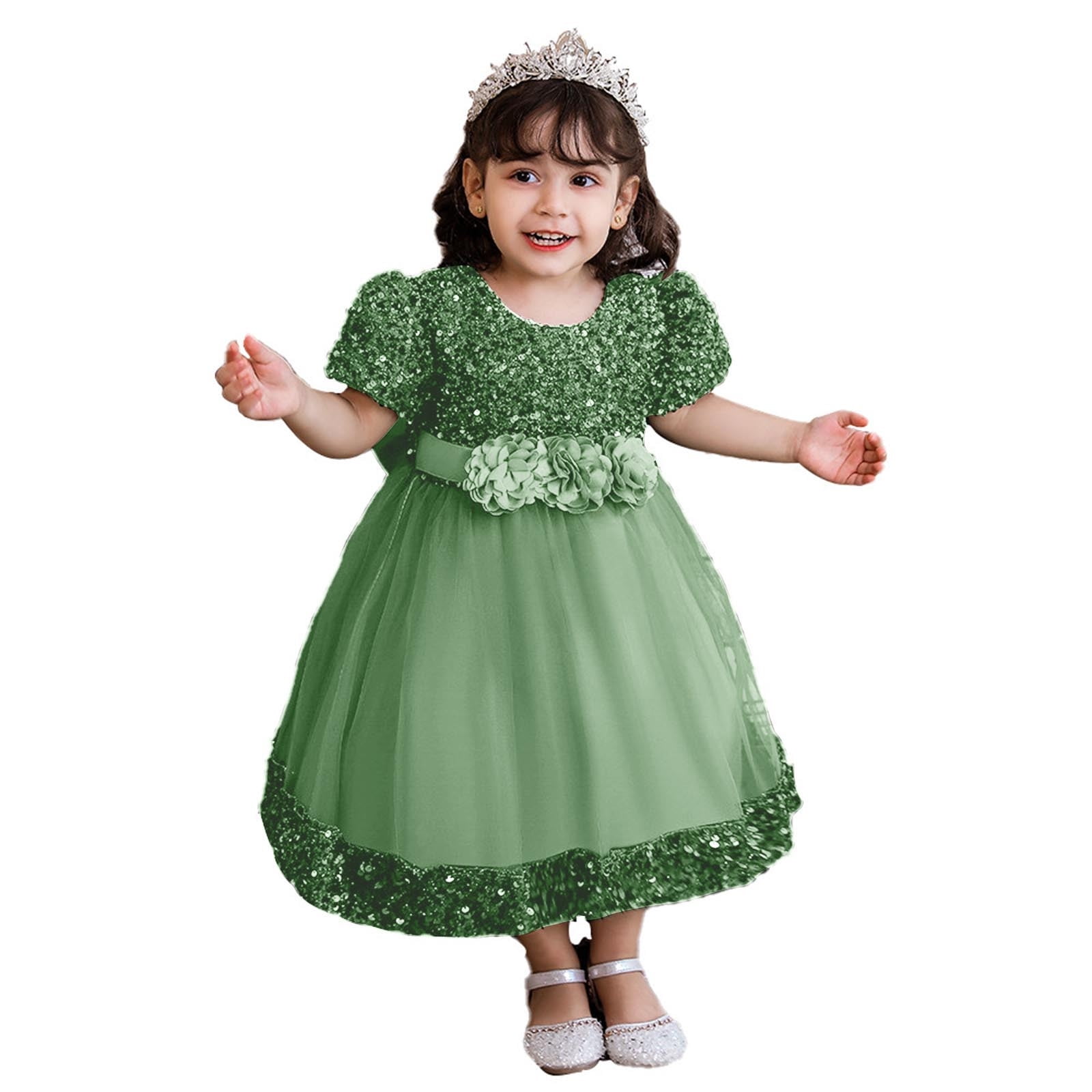 Enchanted Princess Tulle and Lace  Flower Girl Dress