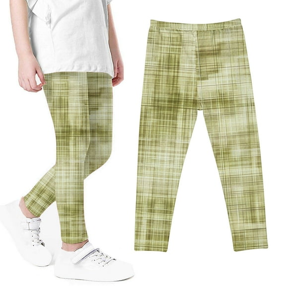 Wancir Girls Prints Leggings Casual Yoga Pants Tights Trousers for Kids in 4t to 13 Years