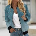 amasding Jackets for Women Fall Fashion 2024 Cute Jacquard Coat With