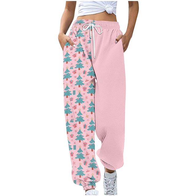 amasding Jogger Sweat Pants for Women Trendy Plus Size Cinch Bottoms