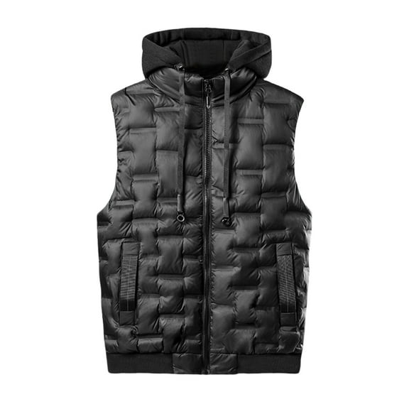Wancir Men's Outdoor Casual Stand Collar Vest Padded Jacket Coat Vest