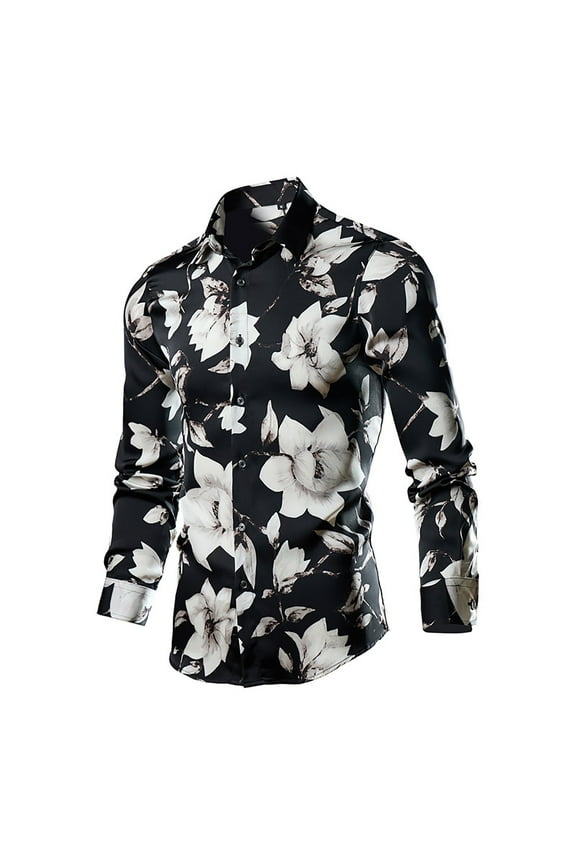 Wancir Men's Oversized Oxford Shirt Solid Casual Button Down Collar Shirts Long Sleeve Dress Shirts M-XXXXXL