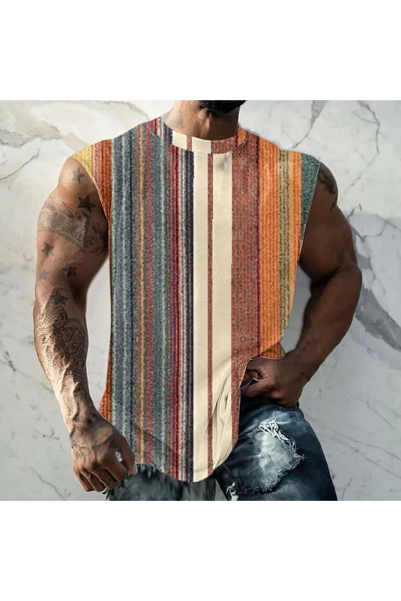 Wancir Men's Workout Swim Sleeveless Shirts Quick Dry Beach Pool Tech Running Athletic Exercise Muscle Tank Top Big and Tall