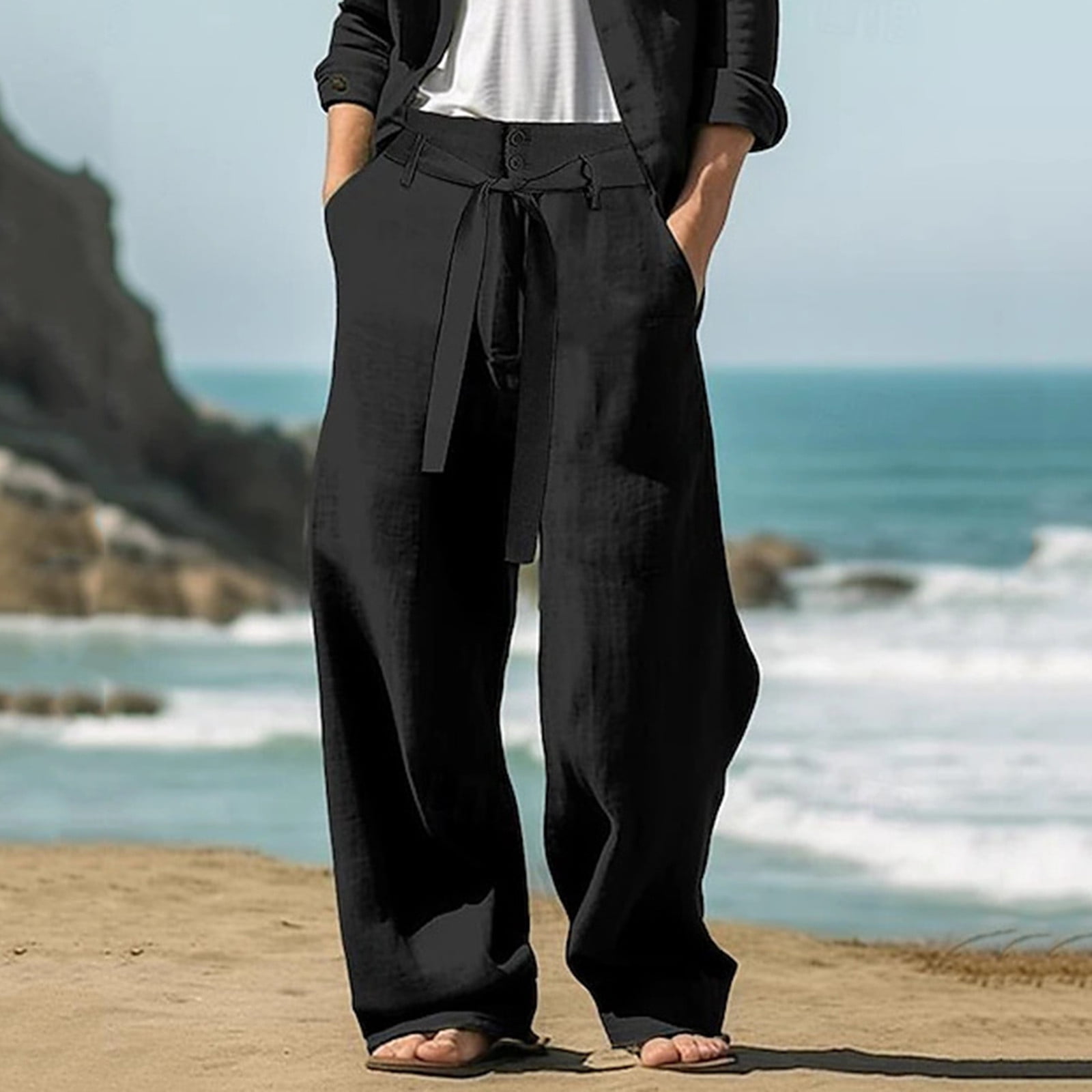 LINEN YOGA Pants Unisex main image 1