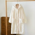 amasding Mens Hooded Robe, Plush Long Bath robes Cozy Warm Bathrobe