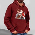 thumbnail image 1 of Wancir Mens Santa Claus Funny Sweatshirt Christmas Novelty Fashion Pullover Hoodies, 1 of 5