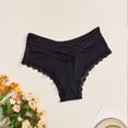 thumbnail image 1 of Wancir Seamless Underwear for Women No Show Ice Silk Bikini Breathable Hipster Wavy Sides Invisibles, 1 of 8