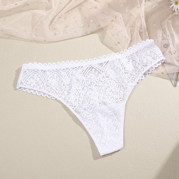 Wancir Sexy Cheeky Underwear for Women Lace Floral Bikini Criss Cross Seamless Panties Ladies Cute Hipster Briefs