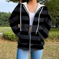 thumbnail image 1 of Wancir Women Casual Full Zip Up Hoodie Comfy Loose Long Sleeve Sweatshirt Solid Color Jacket with Pockets, 1 of 5