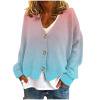 thumbnail image 1 of Wancir Women's Cable Knit Long Sleeve Open Front Cardigan Sheep V-Neck Button Down Embroidery Wool Blend Sweater Coat Outwear, 1 of 5