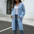 thumbnail image 1 of Wancir Women's Cardigans Button Down High Low Solid Knit Loose Cardigans, 1 of 9